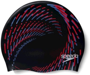 Шапочка для плавання Speedo REV MOUD SILC CAP AU чорний, червоний Діт OSFM 8-0933714662