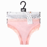 Труси Fashion Lady TAN TANGA F сірий, персиковий Жін L 13890384-3