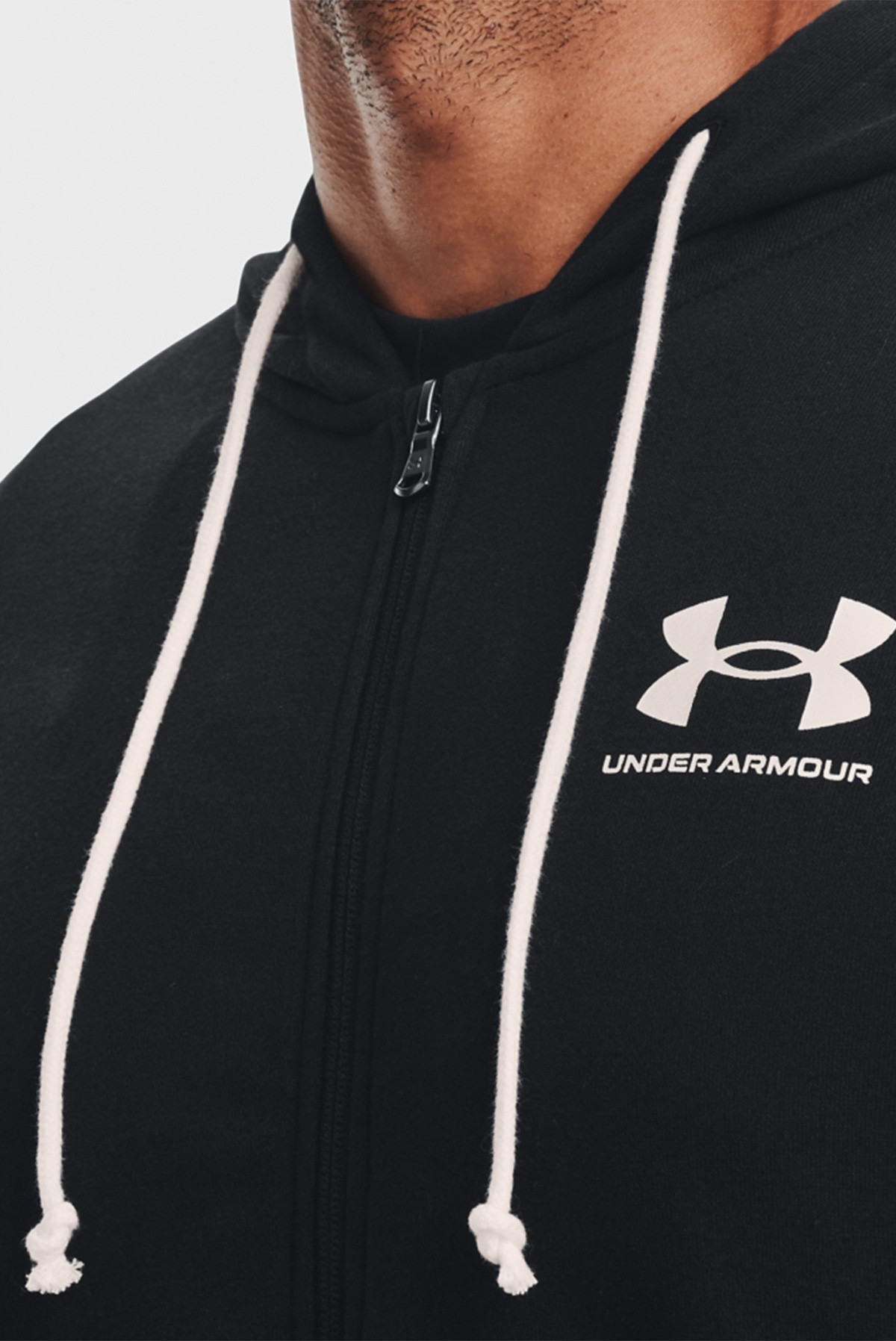 Толстовка UA Rival Terry LC FZ 1370409-001 Under Armour L Чорний 1370409-001