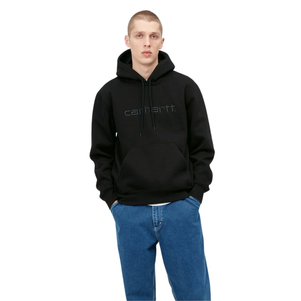 Толстовка Carhartt Hooded Sweat I030547 Black / Black