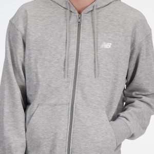Толстовка чоловіча New Balance Sport Essentials Full Zip Grey MJ41502AG L MJ41502AG