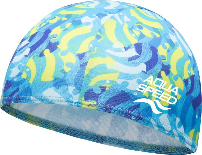 Шапочка для плавання Aqua Speed BABY CAP PRINT 61717 блакитний, жовтий Діт One Size 756-02