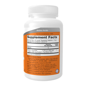 Порошок Now Foods Acetyl-L-Carnitine Pure Powder - 85g 2023-10-4522