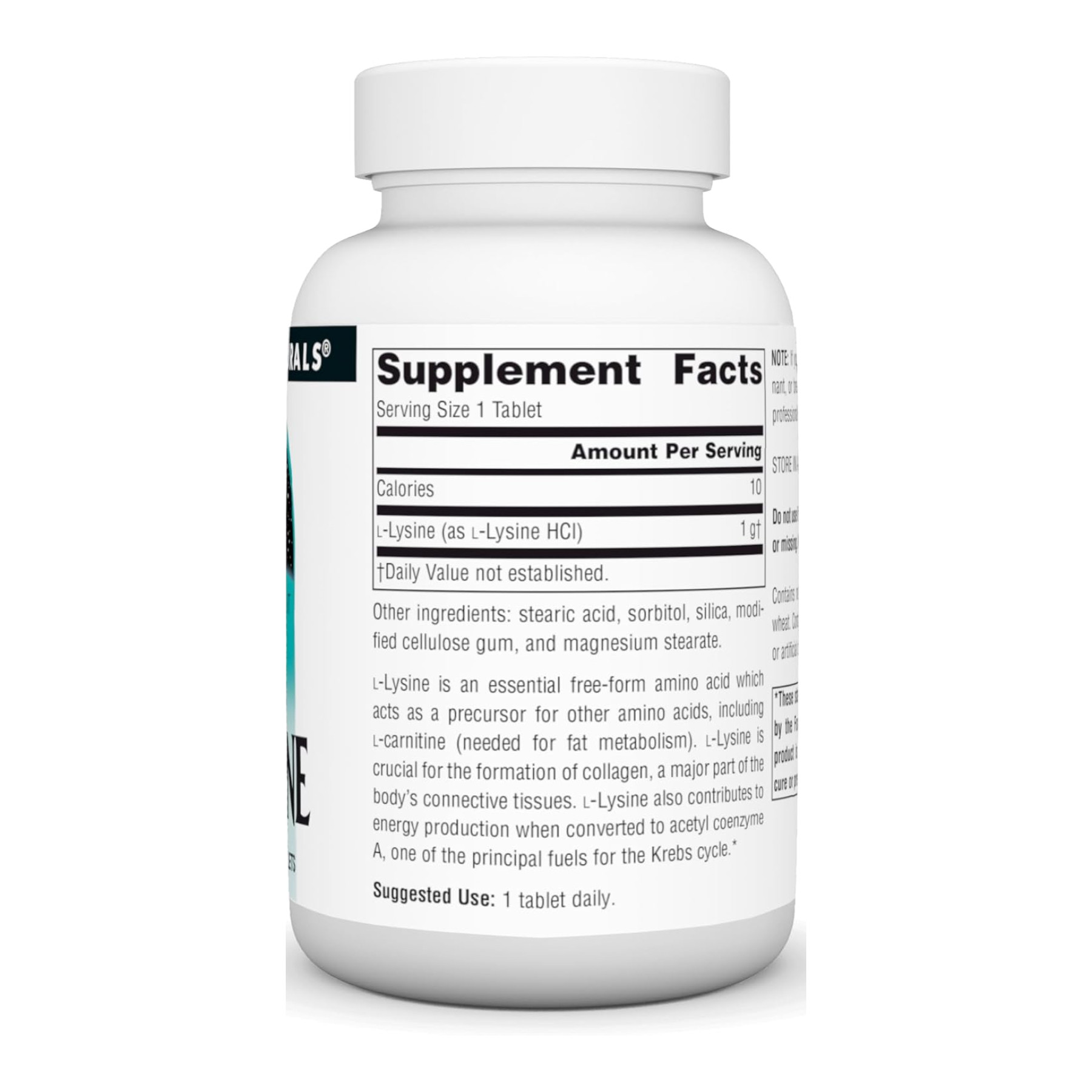 Таблетки Source Naturals L-Lysine 1000mg - 50 tabs 2023-10-4606