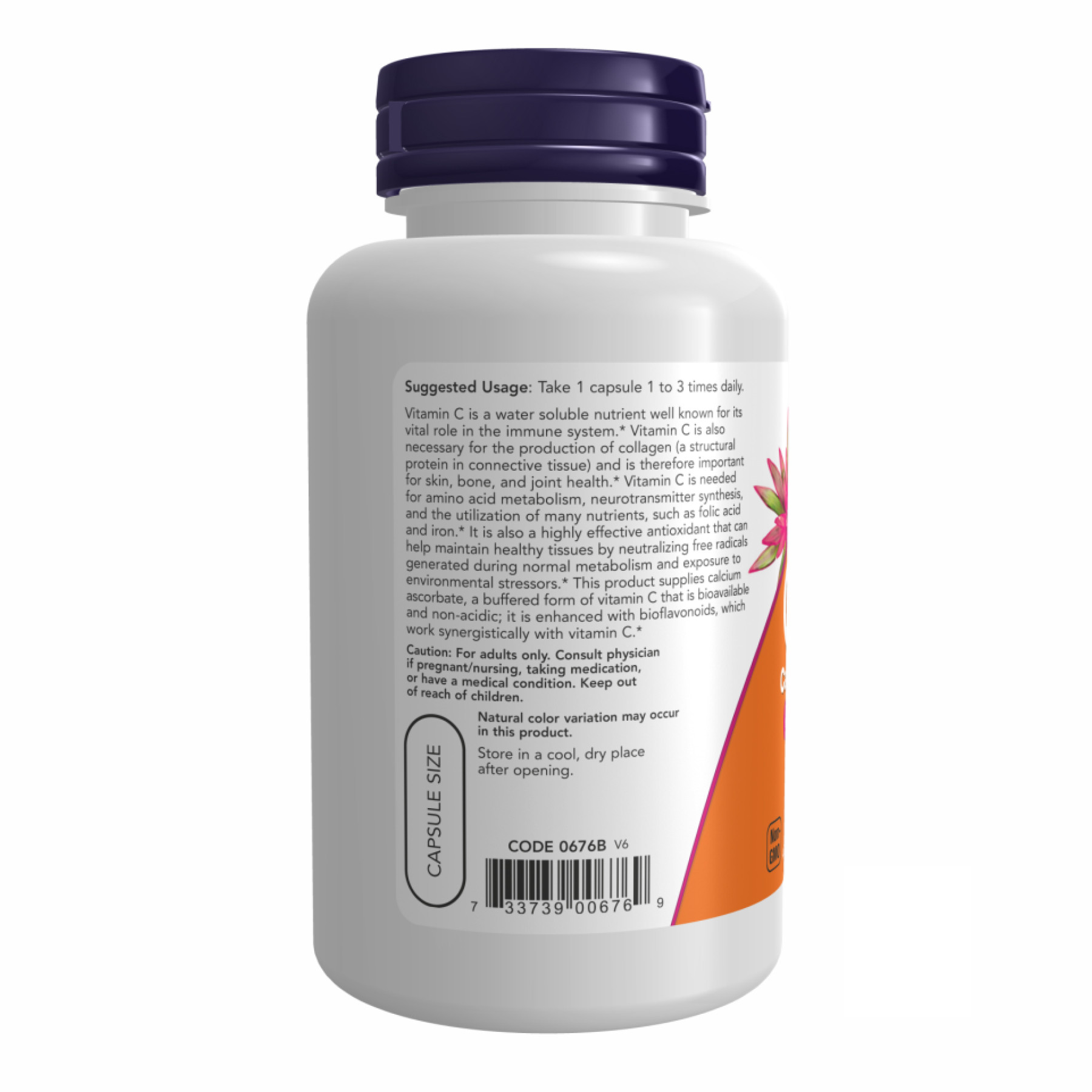 Капсули C-500 Ascorbate - 100 vcaps 2022-10-0011