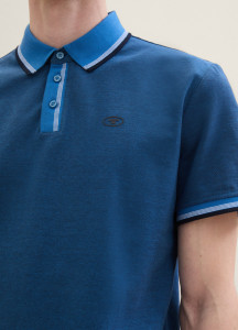 Поло POLO WITH DETAILED COLLAR 1040822ХХ22843 Tom Tailor L Синій 1040822ХХ22843