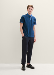 Поло POLO WITH DETAILED COLLAR 1040822ХХ22843 Tom Tailor L Синій 1040822ХХ22843