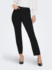 Джинси ONLEMILY HW STR CRP ANK RAW MAE034 NOOS 15219264-Black Denim ONLY 26/32 Чорний 15219264-BLACK DENIM