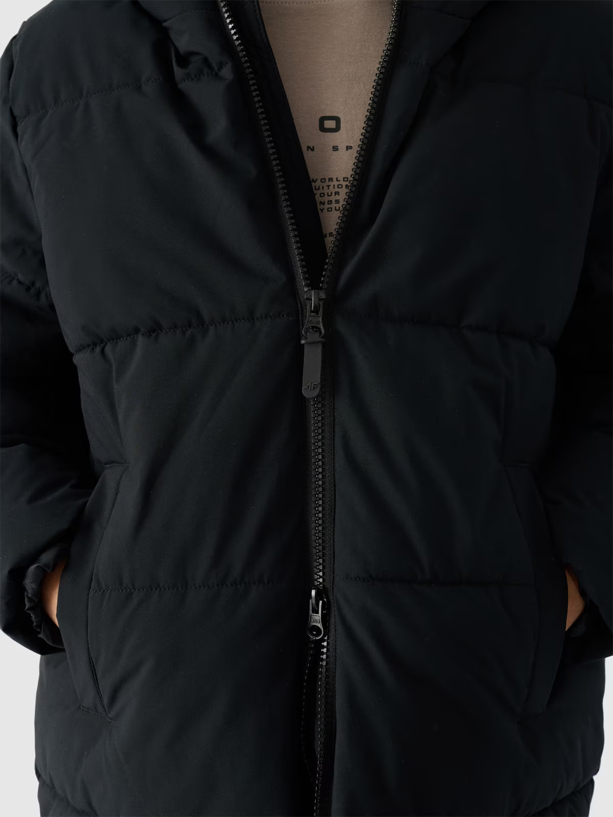 Куртка дитяча Down Jacket M464 4FJWAW24TDJAM464-20S 4F 128 Чорний 4FJWAW24TDJAM464-20S