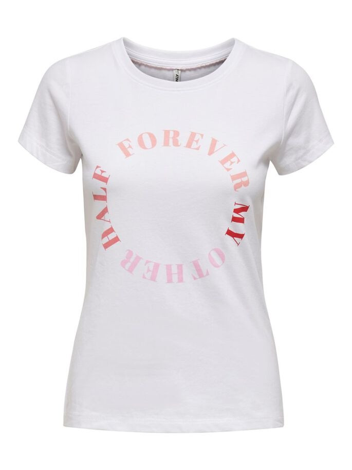 Футболка ONLLOVE LIFE FIT S/S TOP BOX JRS 15226018 White HALF ONLY S Білий 15226018WhiteHALF