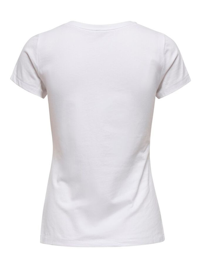 Футболка ONLLOVE LIFE FIT S/S TOP BOX JRS 15226018 White HALF ONLY S Білий 15226018WhiteHALF