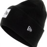 Шапка Wide Cuff Patch Knit 12033078N0H-BLK New Era o/s (Б/р) Чорний 12033078N0H-BLK