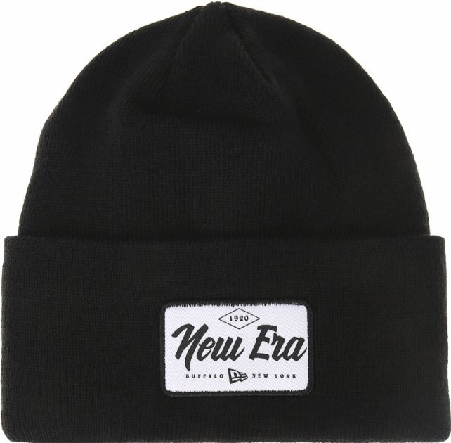 Шапка Wide Cuff Patch Knit 12033078N0H-BLK New Era o/s (Б/р) Чорний 12033078N0H-BLK