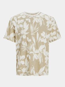 Футболка Jack & Jones JJEJEFF AOP TEE SS SN 12249329-Crockery
