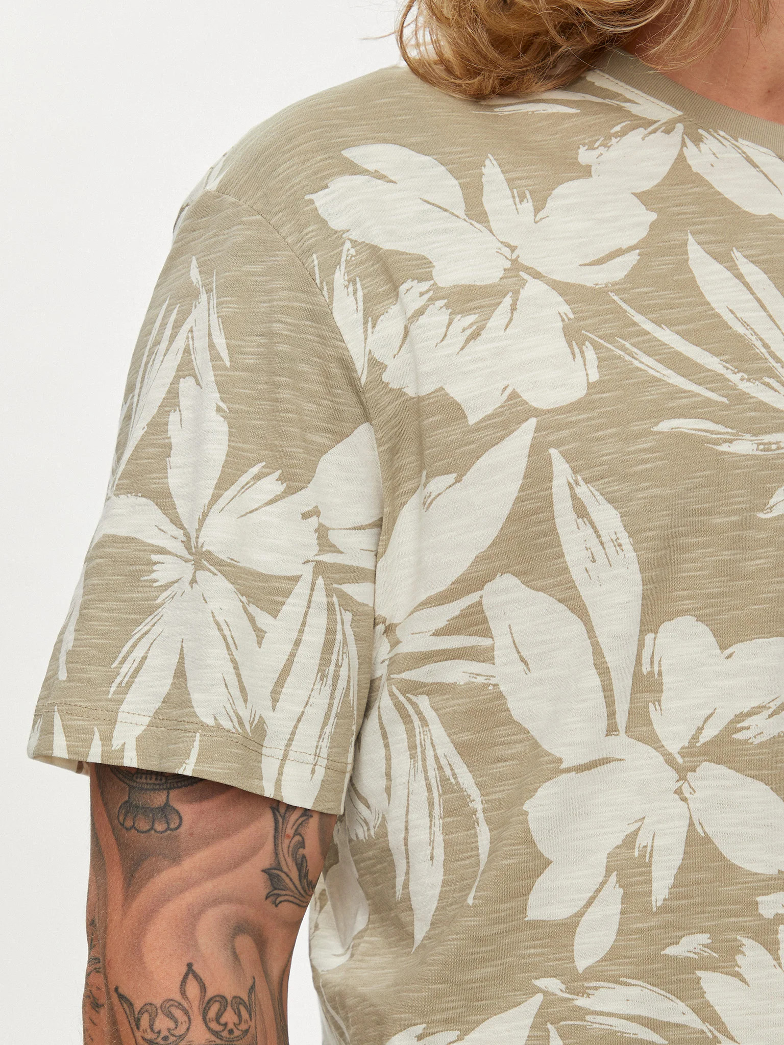 Футболка Jack & Jones JJEJEFF AOP TEE SS SN 12249329-Crockery