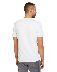 Футболка printed crewneck logo t-shirt 1030527XX1020000 Tom Tailor L Білий 1030527XX1020000