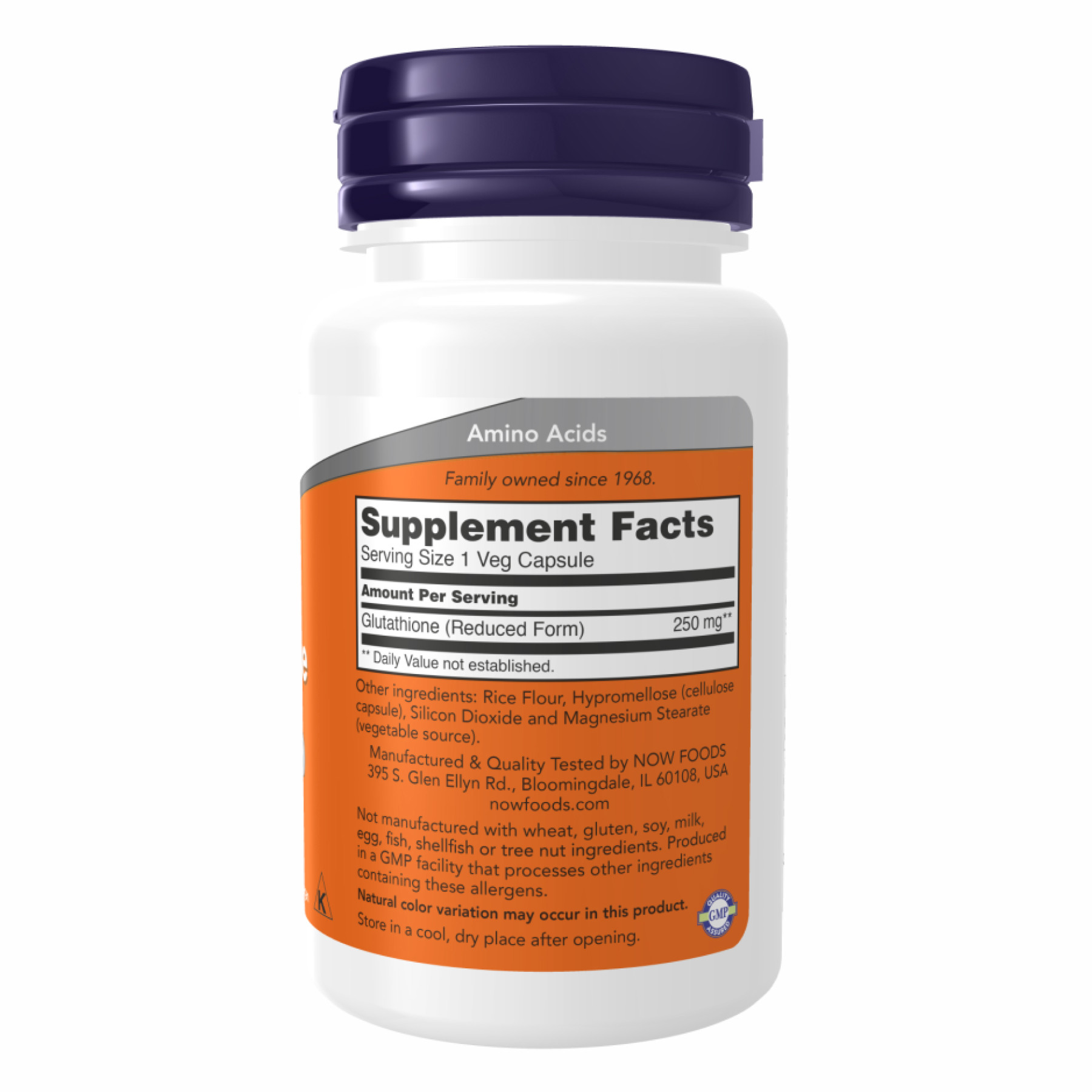 Капсули Glutathione 250mg - 60 vcaps 2022-10-2544