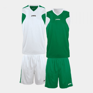 Баскетбольна форма двостороння Joma REVERSIBLE зелено-біла 1184.452 1184.452