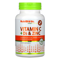 Капсули Vitamin C+D3 & Zinc - 100 caps 2022-10-3008