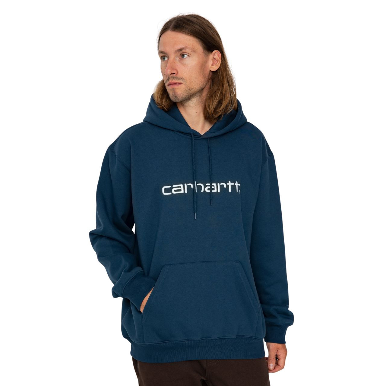 Толстовка Carhartt Hooded Sweat I030547 Squid / Salt