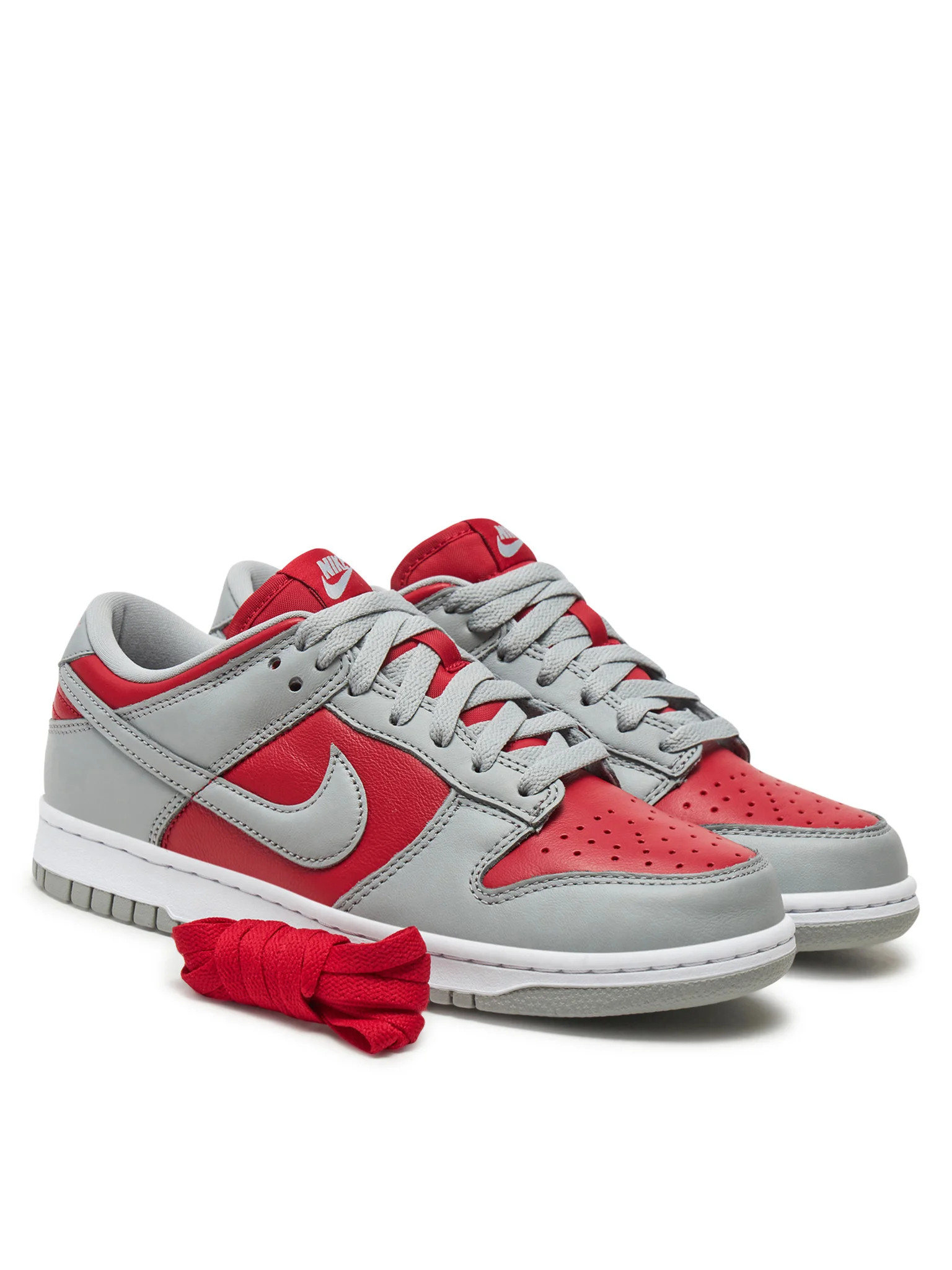Кросівки Nike Dunk Low Grey/Red FQ6965-600