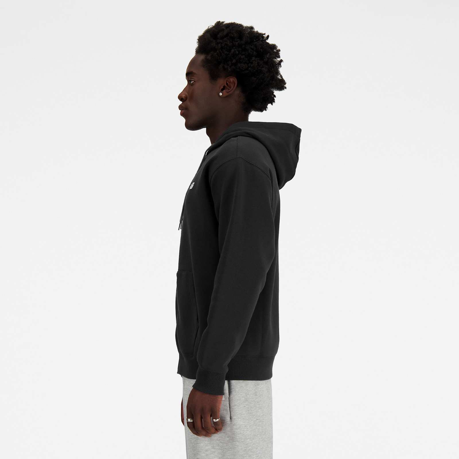 Толстовка чоловіча New Balance Sport Essentials Full Zip Black MJ41502BK L MJ41502BK