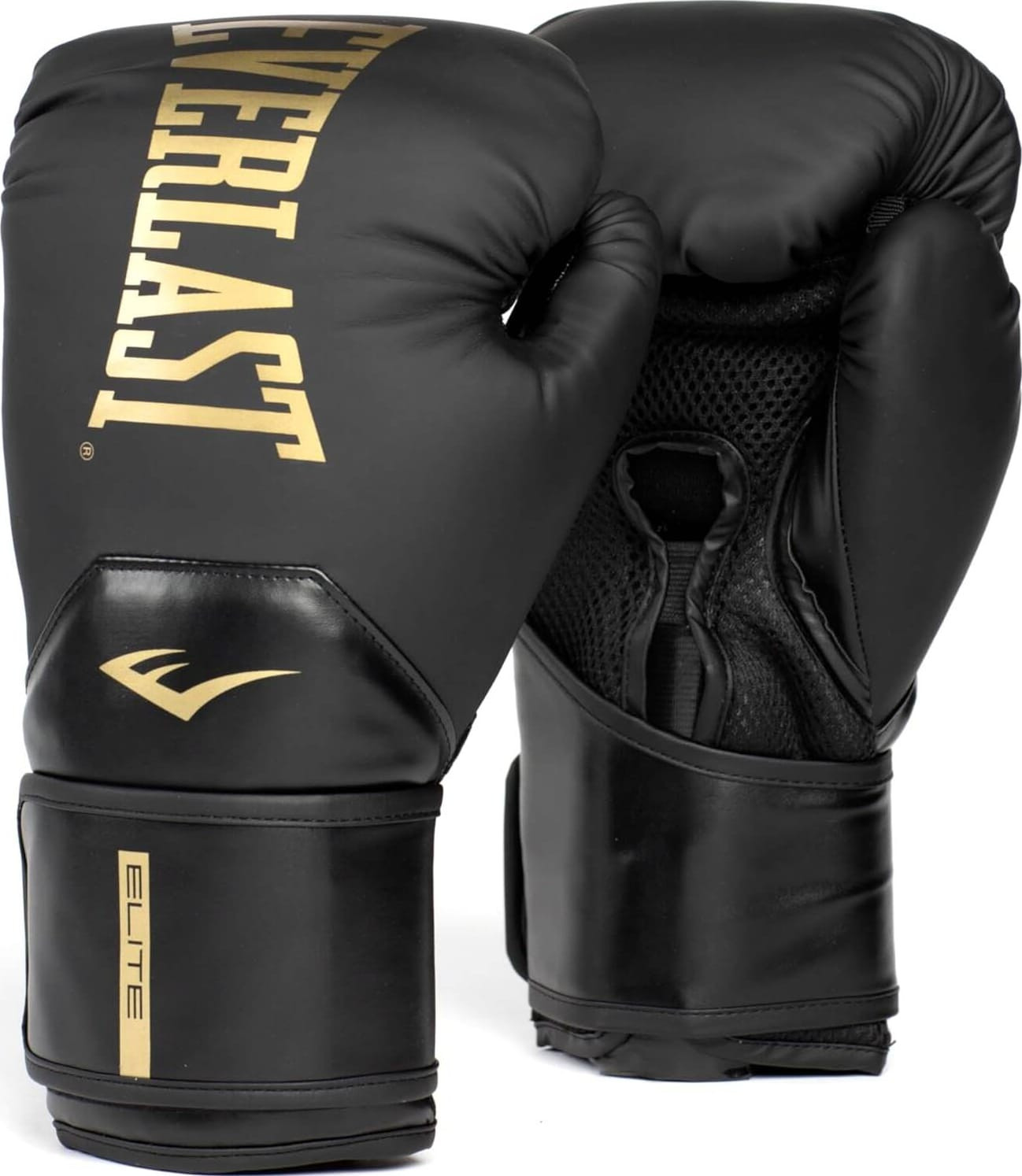 Рукавиці боксерські Everlast ELITE 2 BOXING GLOVES чорний, золотий Уні 14 унцій P00003272