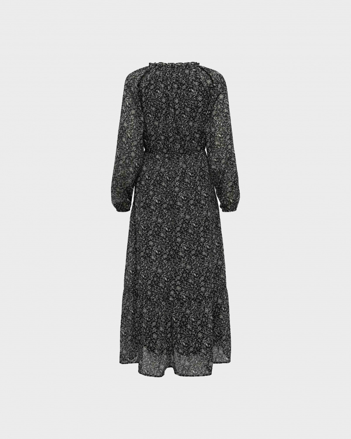 Сукня ONLSTAR L/S MAXI DRESSWVN 15240494-Black-AOP:LITTLE CHARM FLOWER ONLY M Чорний 15240494-BLACK-AOP:LITTLE