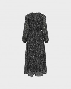 Сукня ONLSTAR L/S MAXI DRESSWVN 15240494-Black-AOP:LITTLE CHARM FLOWER ONLY M Чорний 15240494-BLACK-AOP:LITTLE