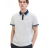 Поло POLO WITH DETAILED COLLAR 1040822ХХ27054 Tom Tailor L Білий 1040822ХХ27054