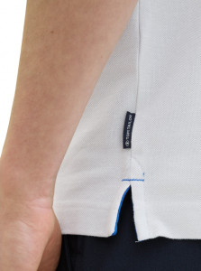 Поло POLO WITH DETAILED COLLAR 1040822ХХ27054 Tom Tailor L Білий 1040822ХХ27054