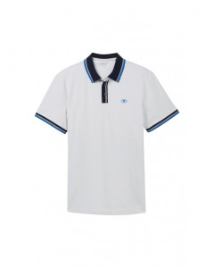Поло POLO WITH DETAILED COLLAR 1040822ХХ27054 Tom Tailor L Білий 1040822ХХ27054