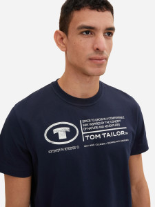 Футболка 1035611-10668 Tom Tailor L Темно-синій 1035611-10668