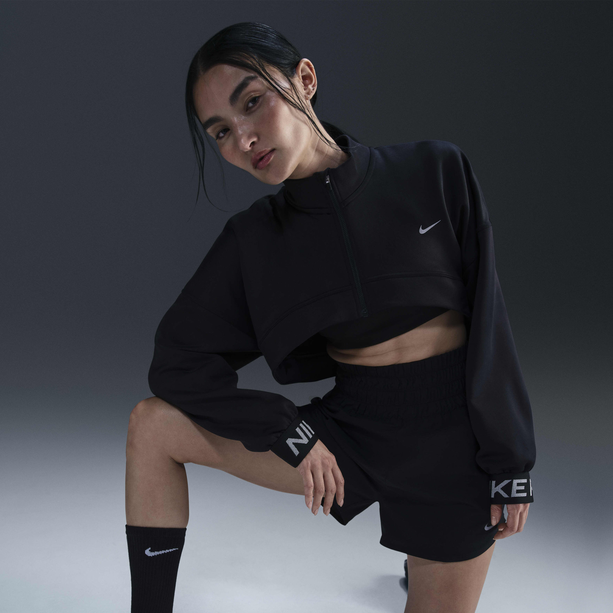 Кофта жіноча Nike Profleece Top Black FV8097-010