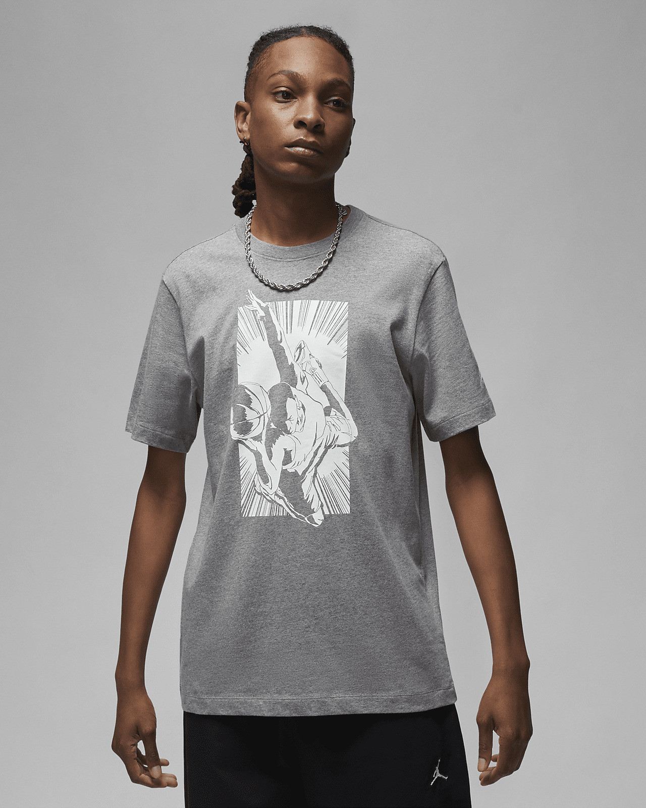 Футболка Jordan Brand T-Shirt grey FB7462-091