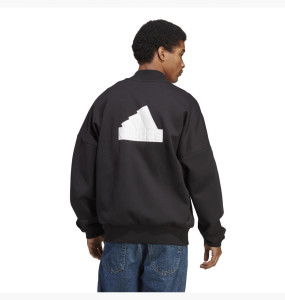 Кофта бомбер Adidas 3D logo (чорний) IC3717