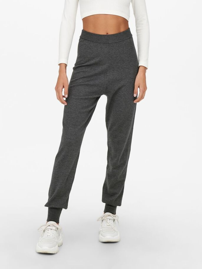Штани ONLYOUNGER PANTS KNT 15238341-Dark Grey Melange ONLY L Темно-сірий 15238341-Dark Grey Melang