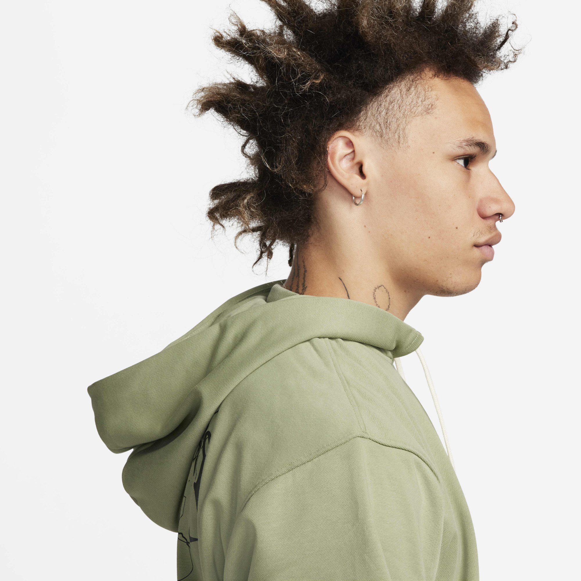 Худі чоловіче Nike Standard Issue Ja Morant Olive FN2987-386