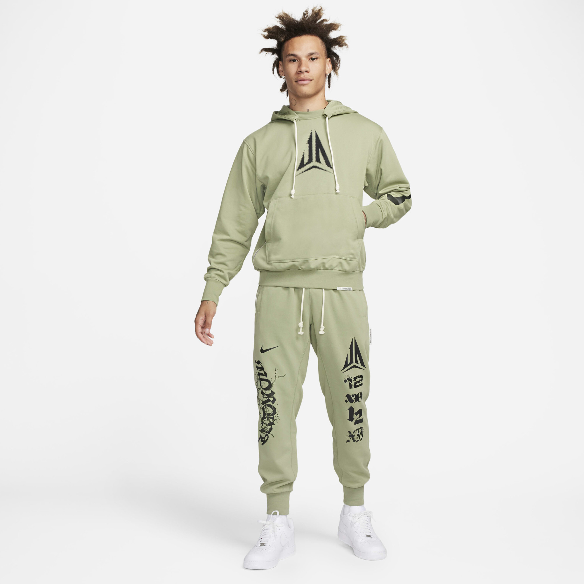 Худі чоловіче Nike Standard Issue Ja Morant Olive FN2987-386