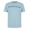 Футболка printed crewneck logo t-shirt 1030527XX1026298 Tom Tailor L Блакитний 1030527XX1026298