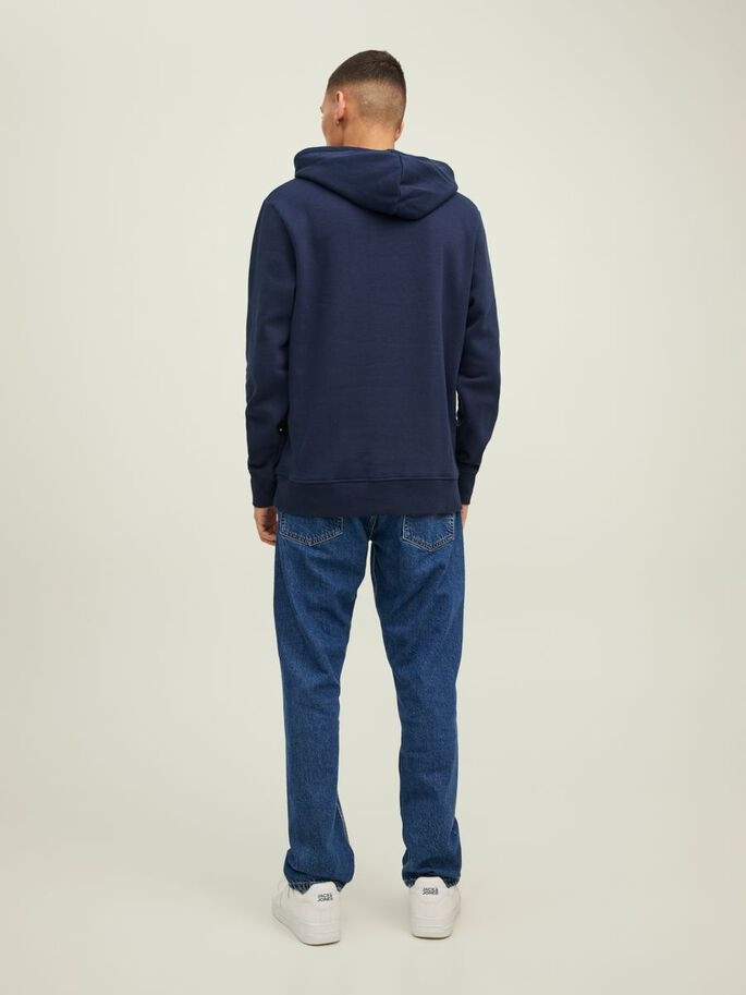 Худі JJSTAMP SWEAT HOOD 12211551-Navy Blazer Jack&Jones L Темно-синій 12211551-Navy Blazer