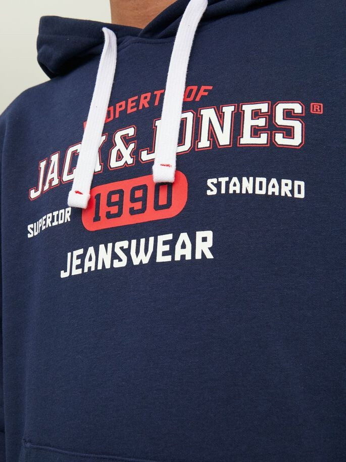 Худі JJSTAMP SWEAT HOOD 12211551-Navy Blazer Jack&Jones L Темно-синій 12211551-Navy Blazer