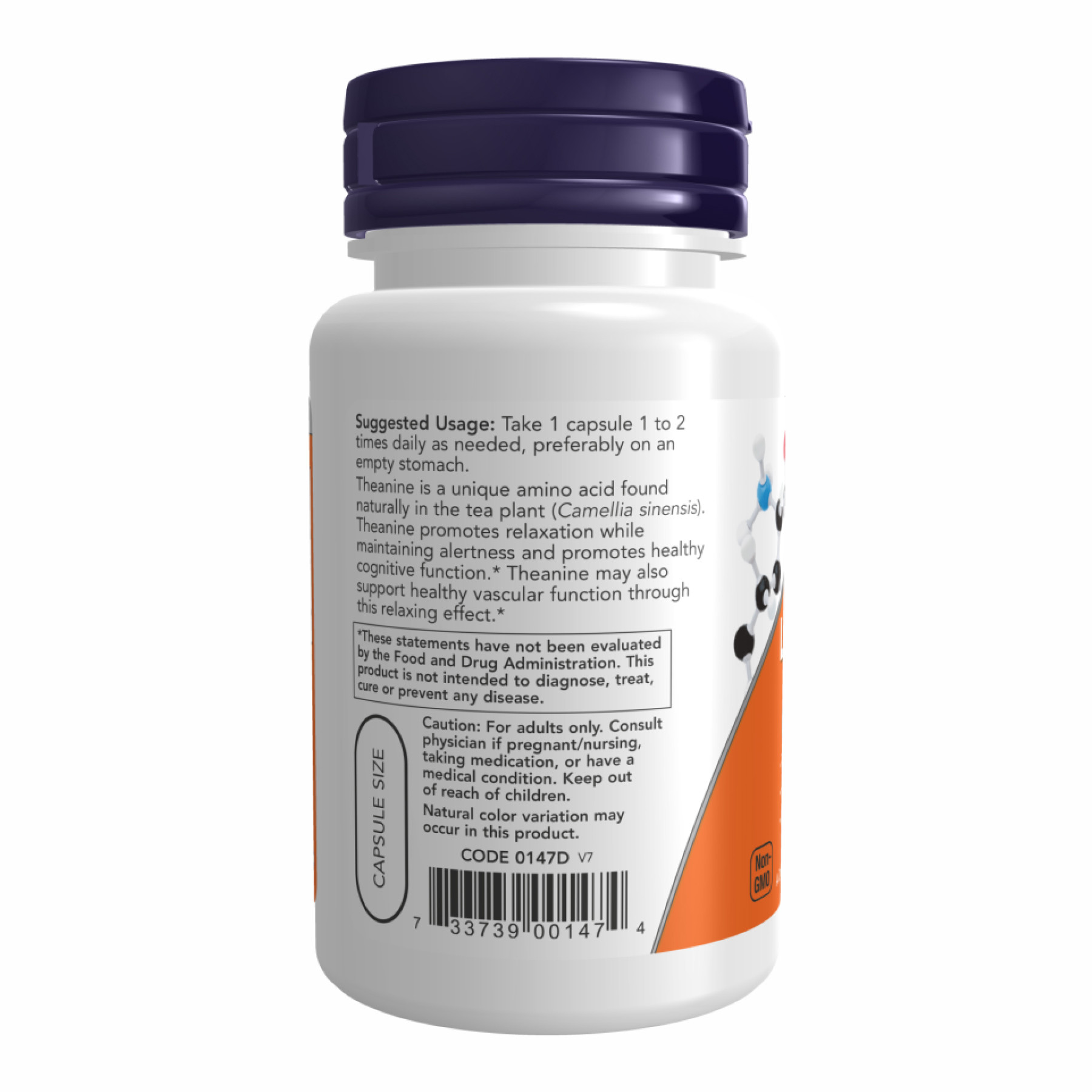 Капсули L-Theanine 200mg - 120 vcaps 2022-10-2551