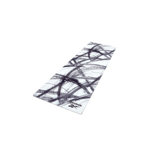 Килимок для йоги Reebok Natural Rubber Yoga Mat білий, сірий, мрамор Уні 183 x 61 x 0.32 RAYG-11080OM