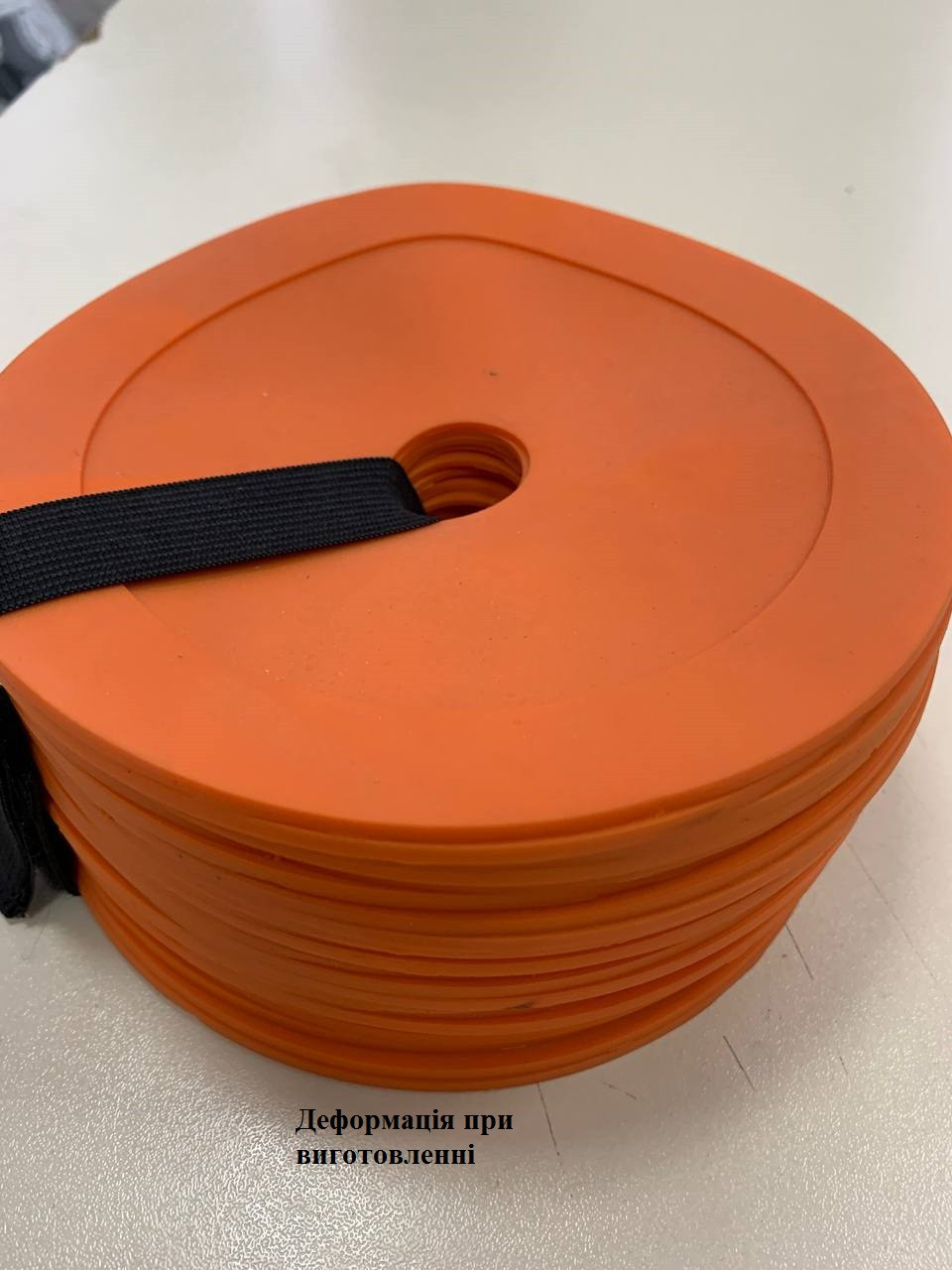 Набір плоских кіл-маркерів для розмітки (25шт.) оранжеві + тримач ФІШКИ НАБІР ОРАНЖЕВІ-R