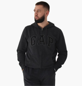 Толстовка Gap Logo Zip Hoodie Grey 218871801 L 218871801