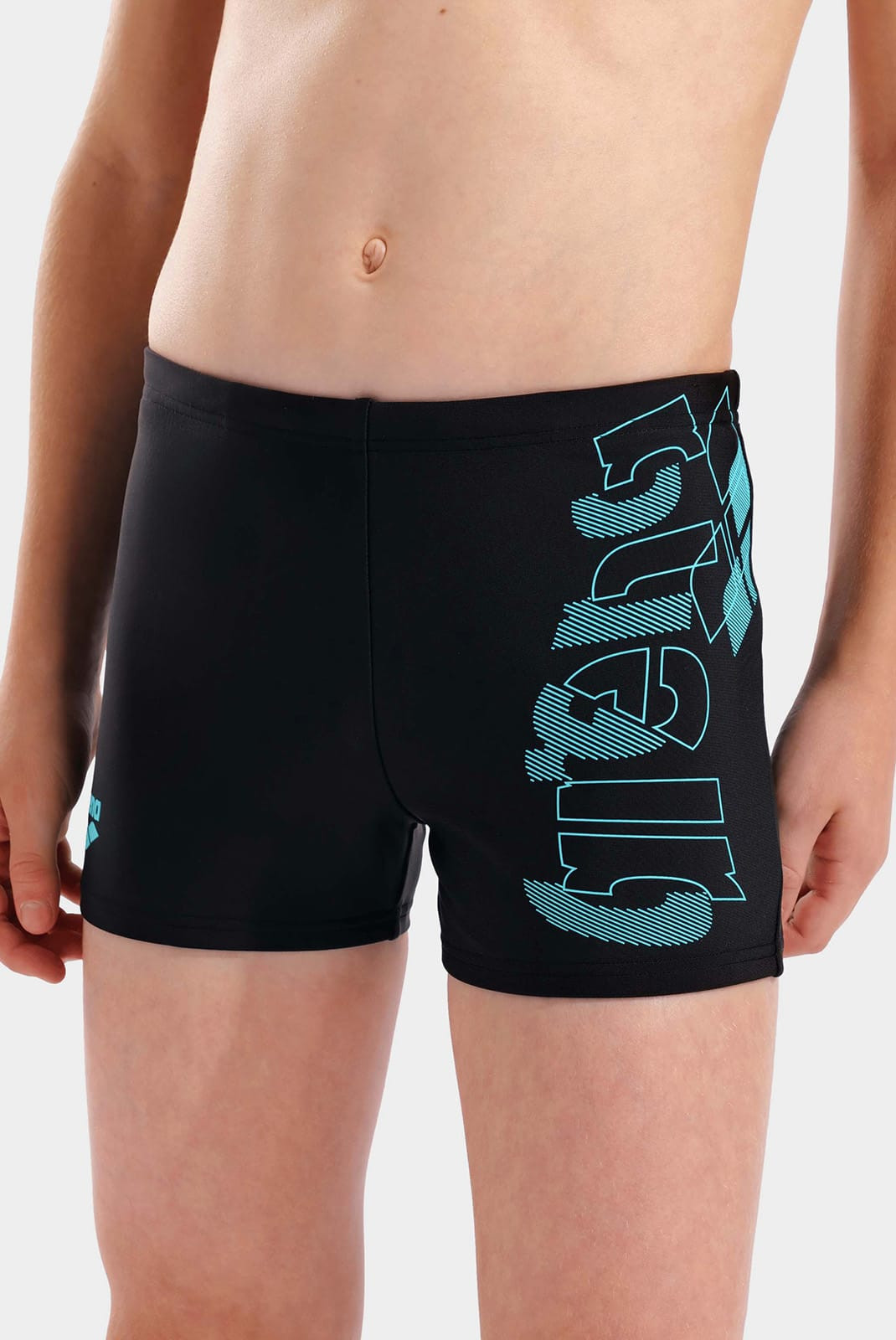 Плавки Шорти для хлопчиків Arena TALES SWIM SHORT чорний, бірюзовий 116 см 009087-508