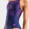 Купальник закритий для жінок Arena KIKKO SWIMSUIT SWIM PRO BACK синій, рожевий Жін 40 010807-790