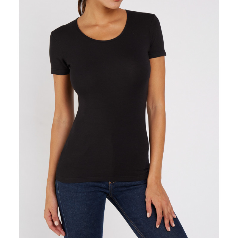 Футболка Kappa T-shirt Mezza Manica Girocollo чорний Жін L K2501 NERO