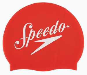 Шапочка для плавання Speedo SLOGAN PRT CAP AU червоний, білий Уні OSFM 8-0838514614